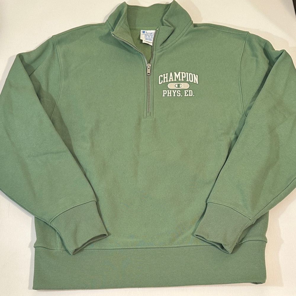 CHAMPION - MENS - QUARTER ZIP SWEATER